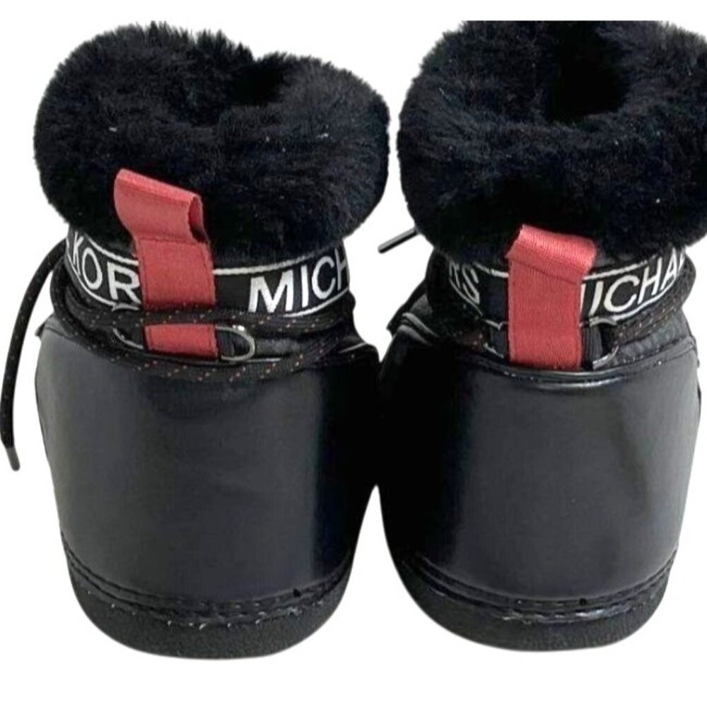 Michael Kors Women's Zelda Logo Winter Black Snow Boot Size 7 - Picture 4 of 8